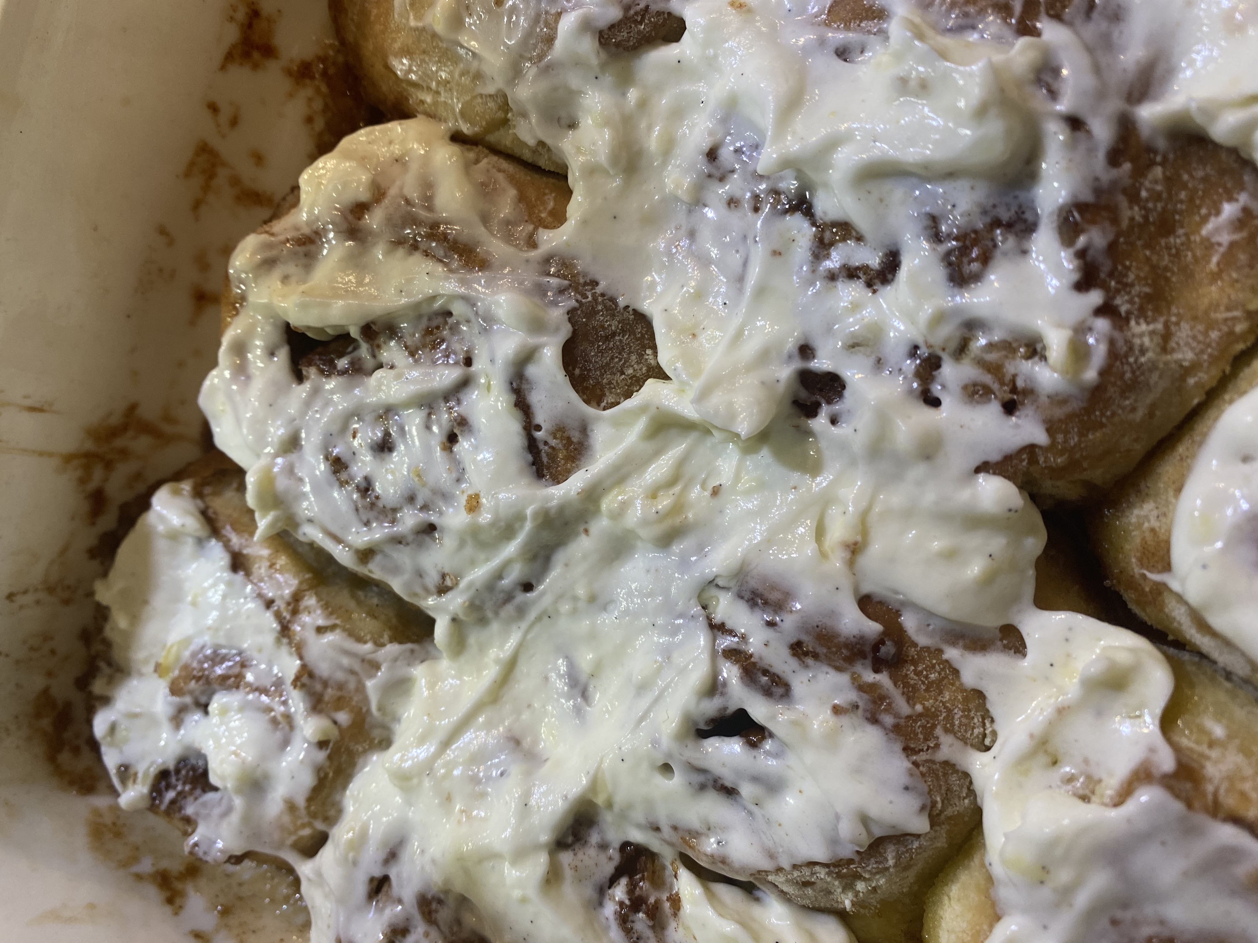 Nach dem Backen kommt das Frosting